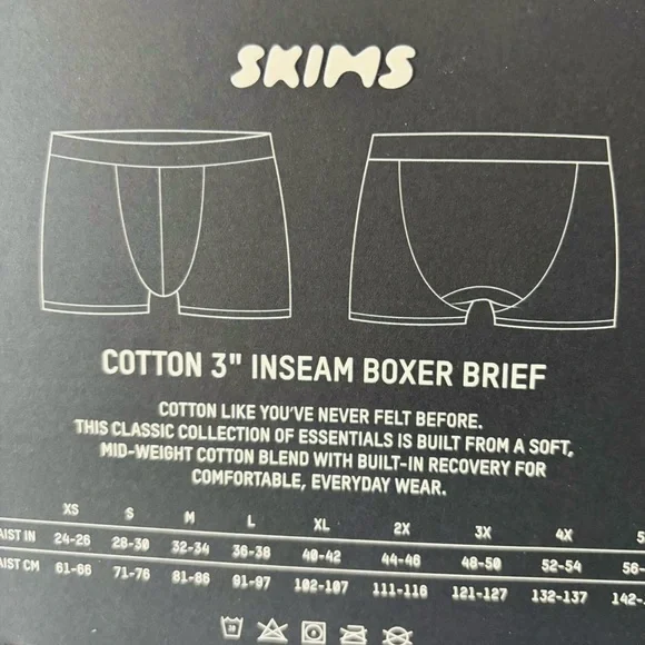 SKIMS NIB 3 Boxers Briefs for Men. Size L. 3”inseam. Very Comfortable - Picture 6 of 6